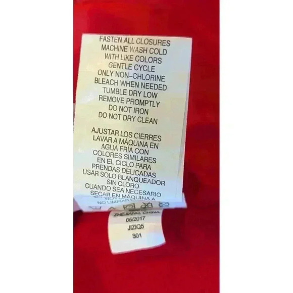 Vertical '9 Boys Lined Puffer Jacket Siz 18 Months Gray Red Hooded Pockets EUC - Picture 5 of 11